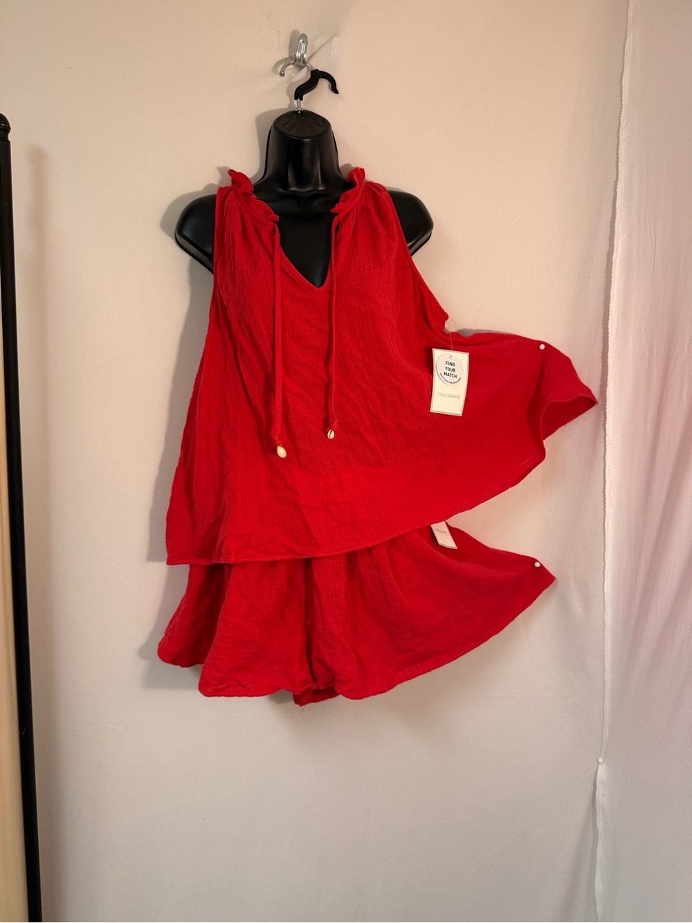 Two-Piece Gauze Tank & Shorts Set